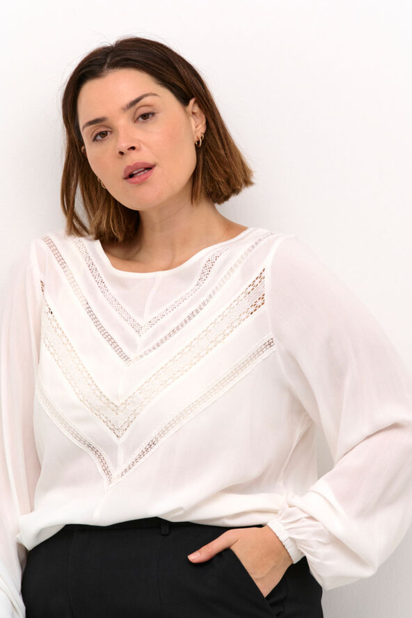 Kaffe Curve KCelina Blouse Chalk