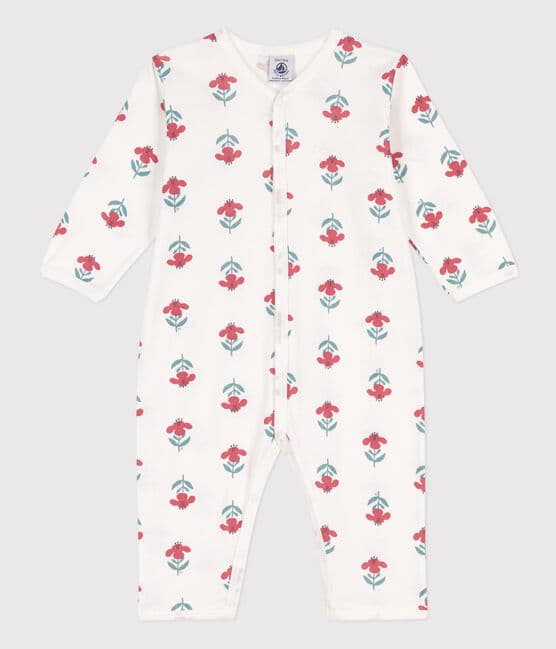 Dors-bien sans pieds fleurs en coton