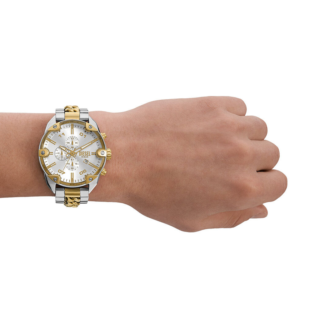 Montre Diesel Spiked Argenté