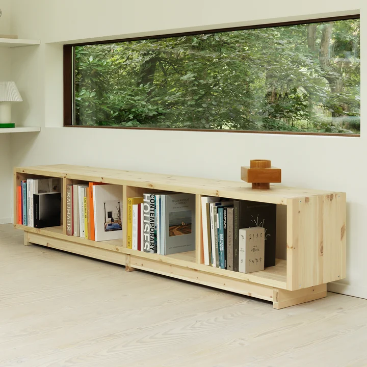 Normann Copenhagen - Plank Bücherregal, medium, Kiefer natur