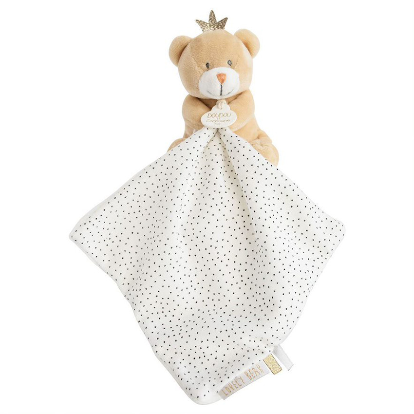Doudou mouchoir Ours Petit Roi