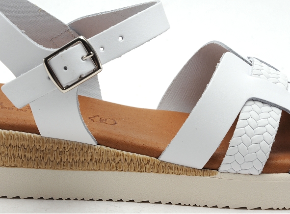 Eva frutos nu pieds plats femme 4222 blanc