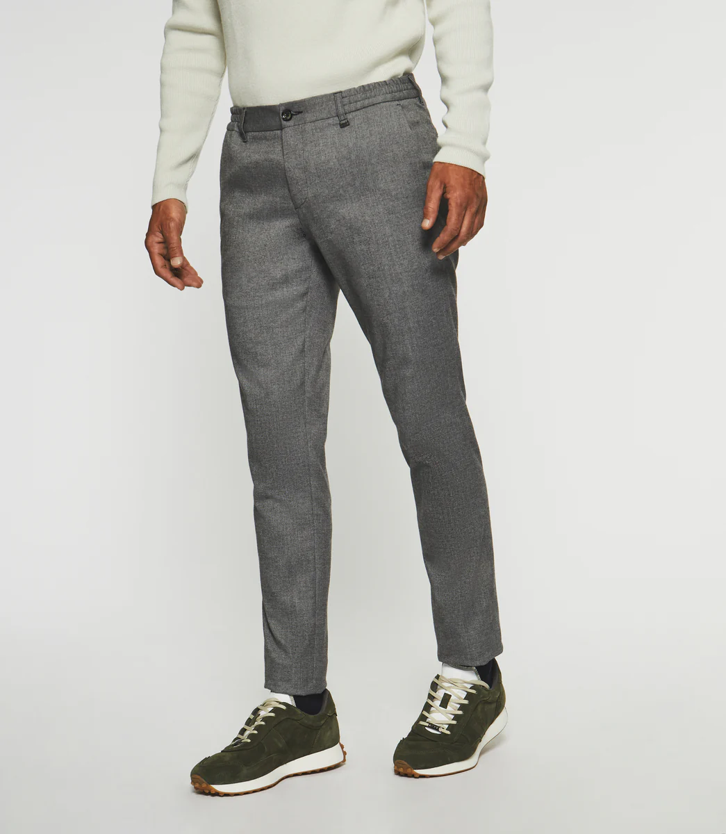 Pantalon Chino taille élastique gris VAMBO