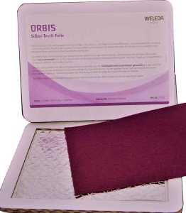 ORBIS Silber-Textil-Folie violett