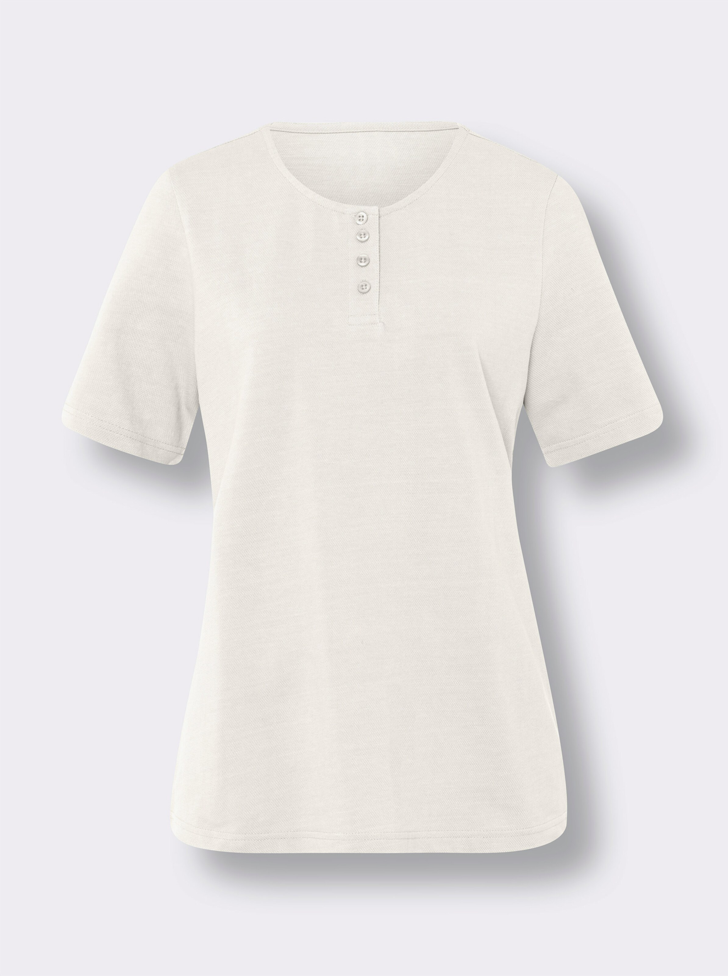 Kurzarmshirt in Pikee-Qualität