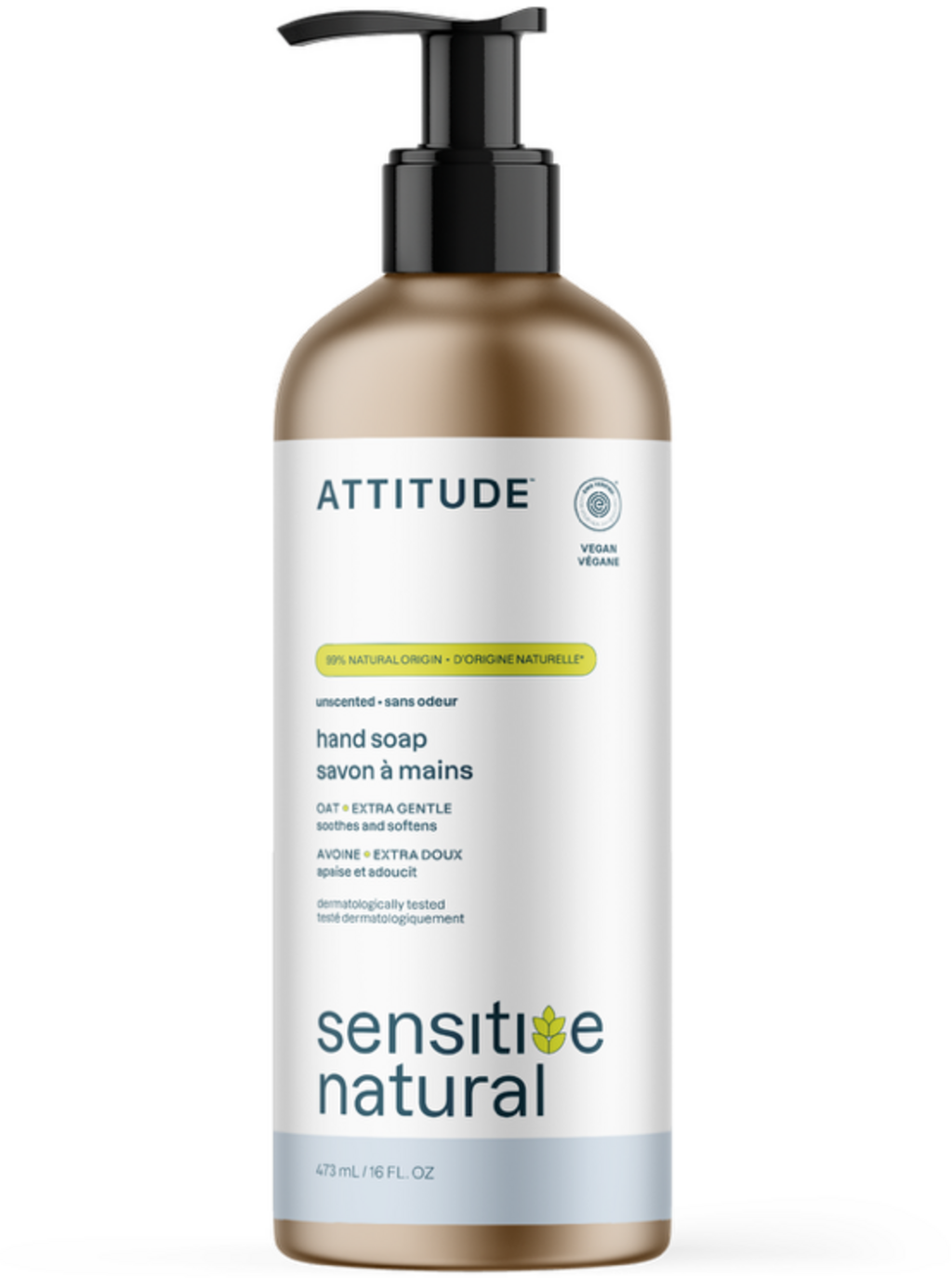 ATTITUDE  sensitive natural Handseife, 473 ml