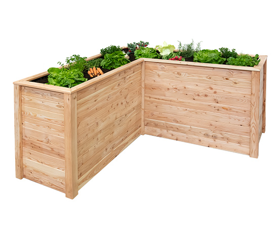 Hochbeet, L-Form, Lärche