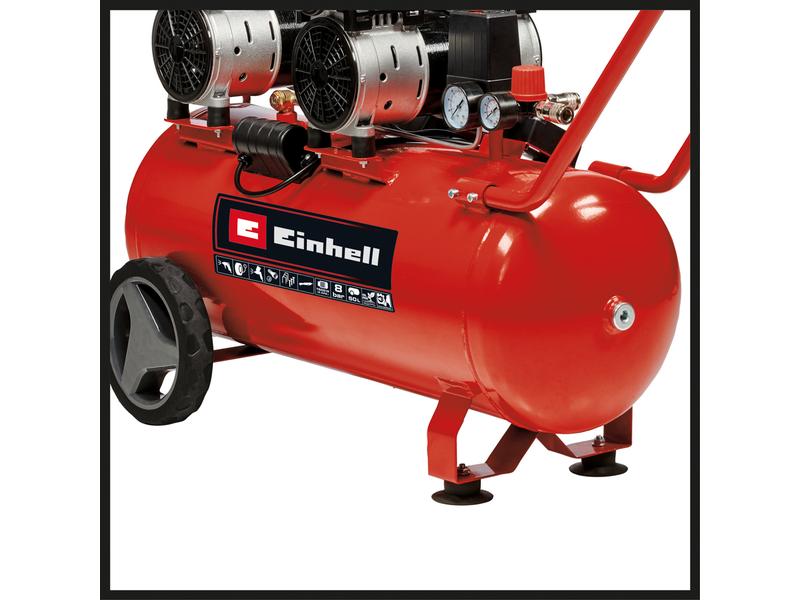 Einhell Kompressor TE-AC 50 Silent Multifunktionaler Flüsterkompressor mit geringer Geräuschentwicklung