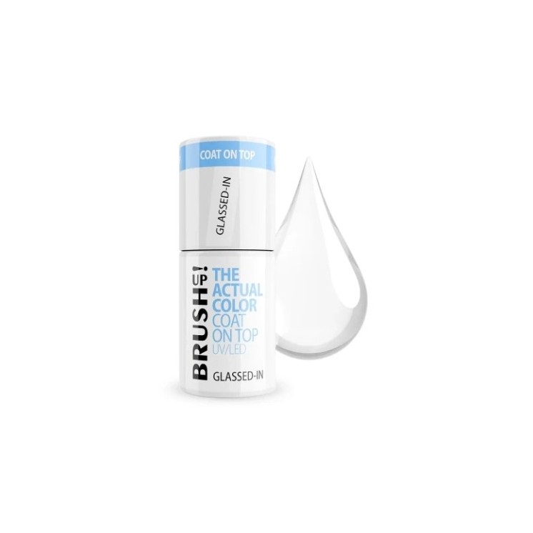 BrushUp! The Actual Color Coat on Top Nagellack Top Hybrid Glassed-in 5 g