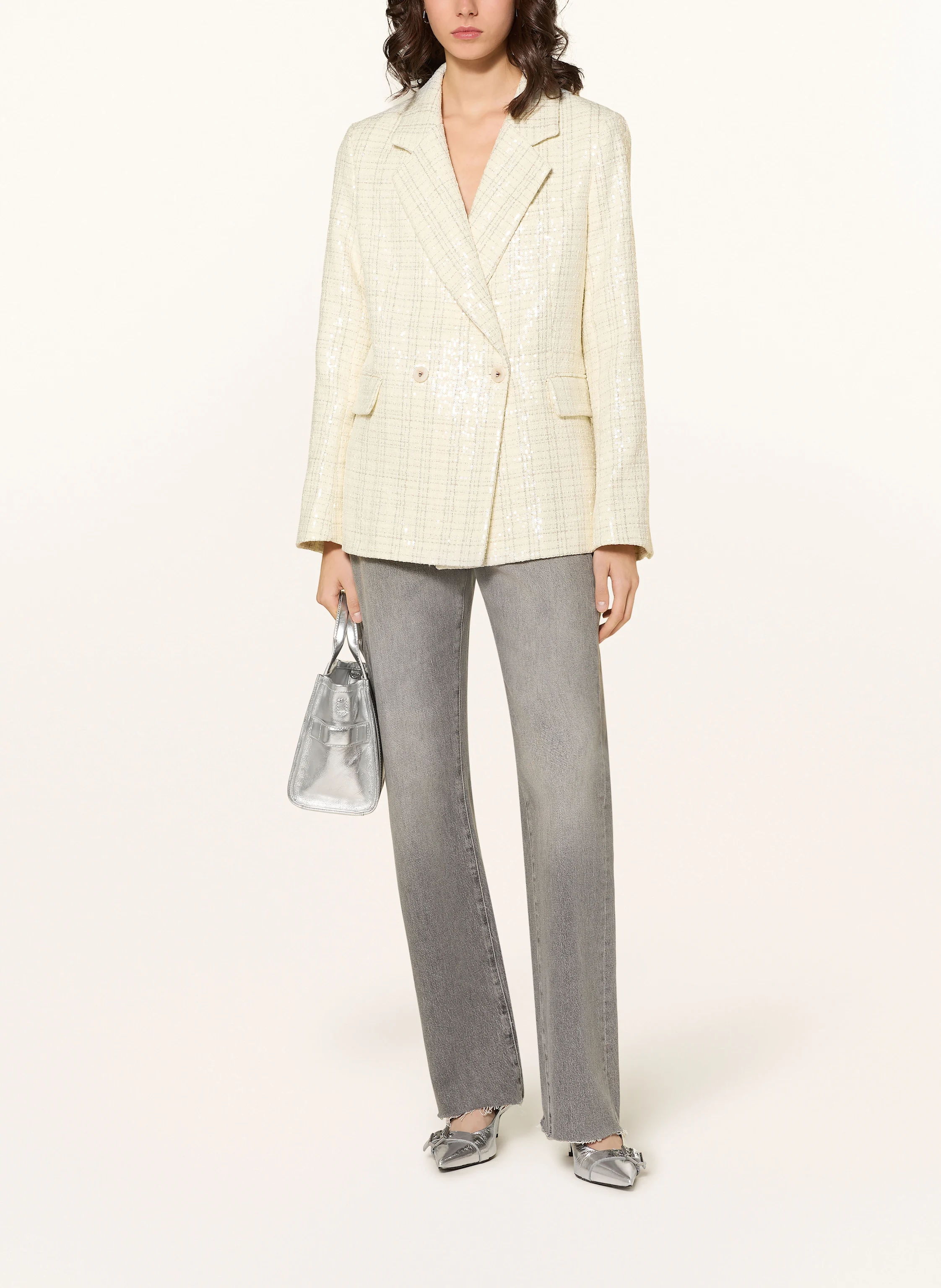 MRS & HUGS Tweed-Blazer mit Pailletten