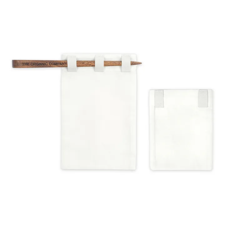 The Organic Company Sachet de thé réutilisable en coton bio