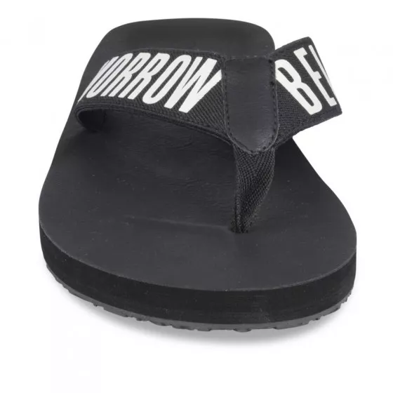 Claquettes NOIR DENIM SIDE