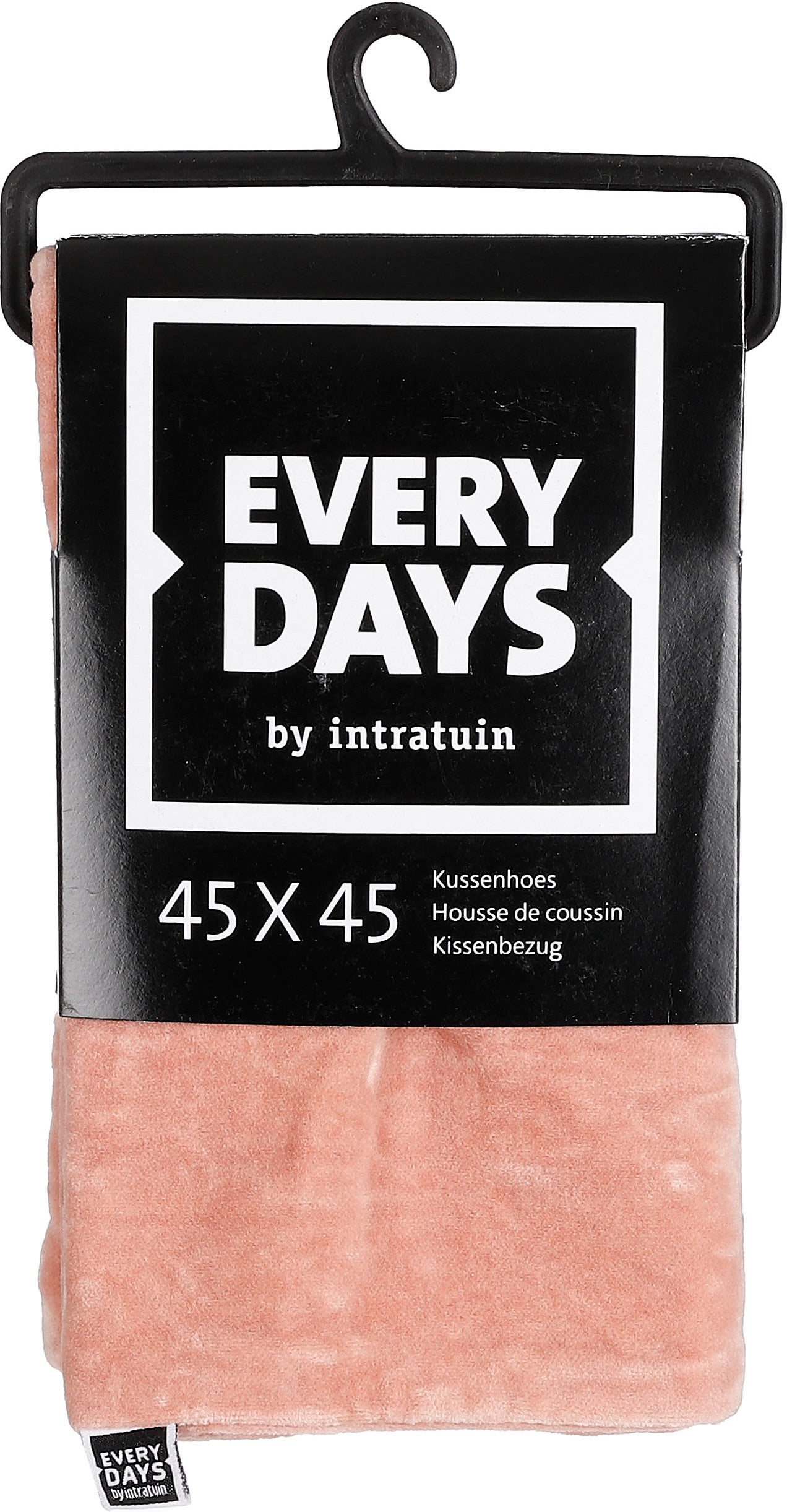 Everydays kussenhoes Fluweel licht roze 45 x 45 cm