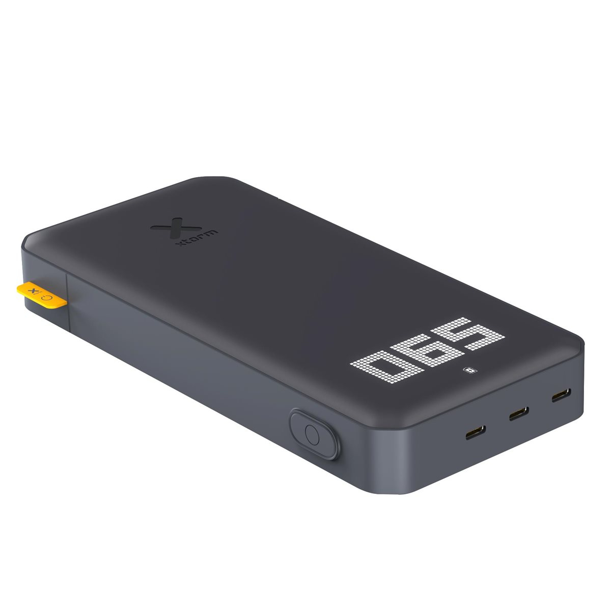 (60W) 24000mAh Titan USB C Powerbank Ladegerät Power Delivery mit USB C Ladekabel und LED Anzeige (XB401) Schwarz