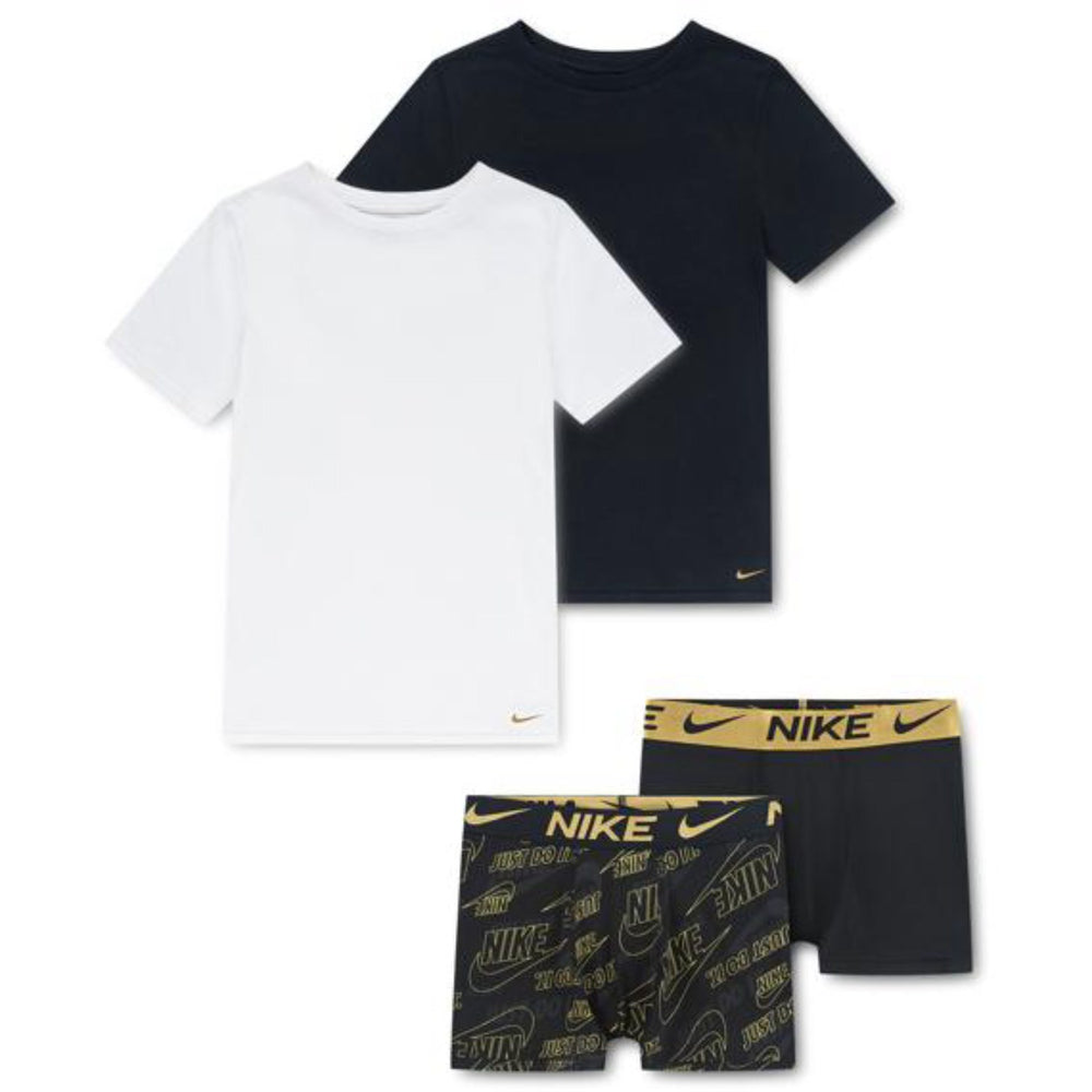 Køb NIKE Black/Gold 4 Pcs Boxer Brief & Undertrøje