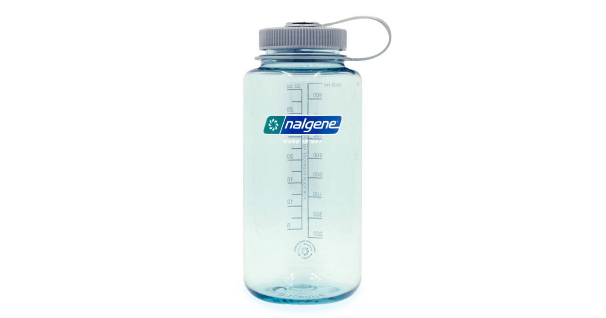NalgeneWide Mouth Sustain Water Bottle, 1 Liter drinkfles  (Lichtblauw)