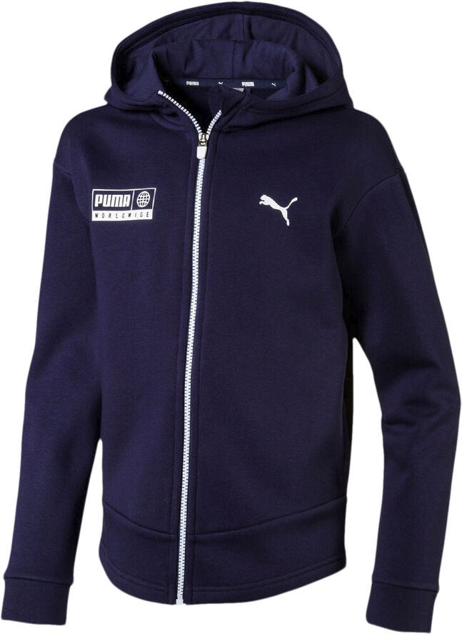 Puma Alpha Graphic Sweat Jacket Blå