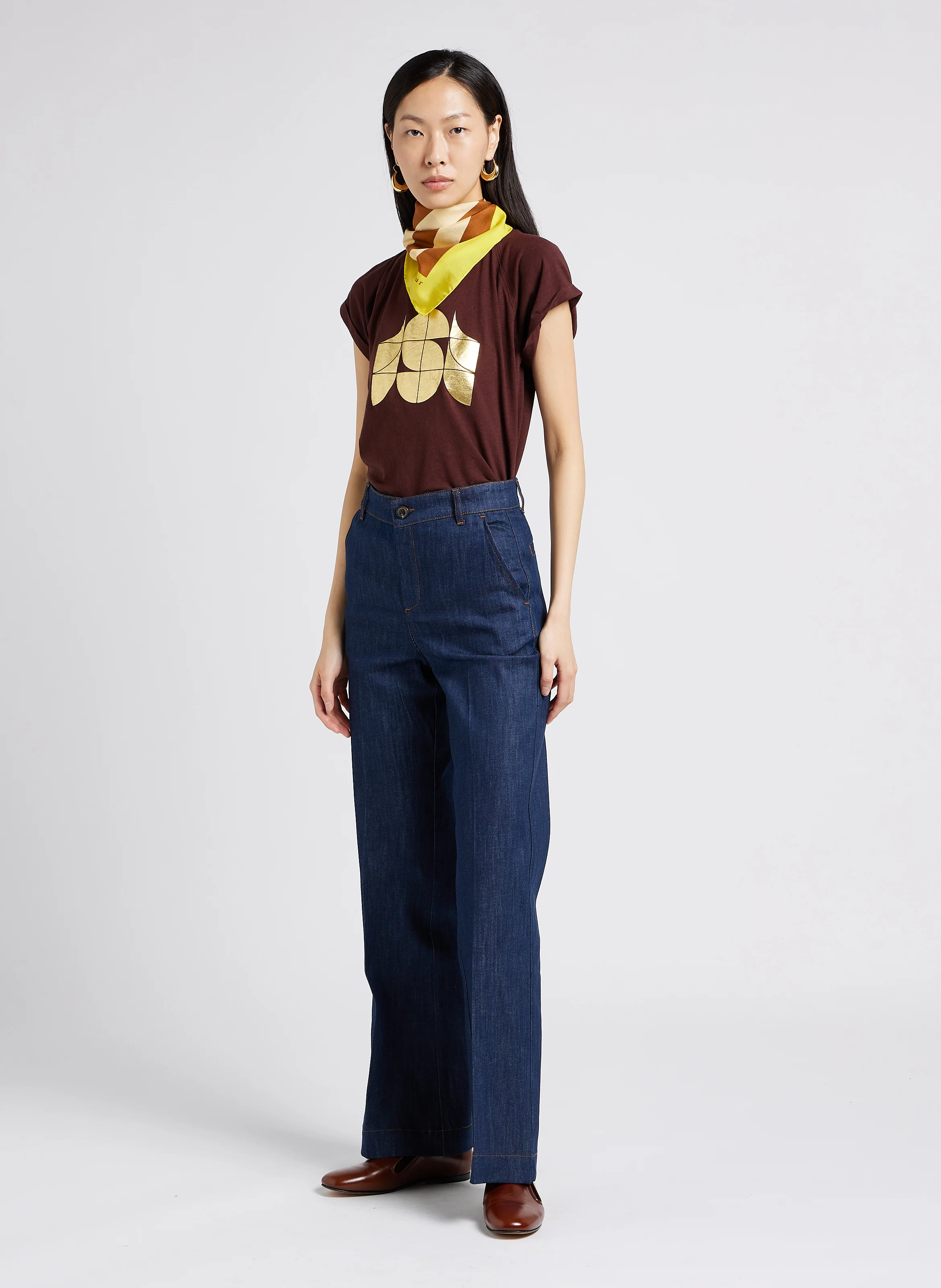 CALIFORNIA - Jean boot-cut en coton mélangé| Bleu