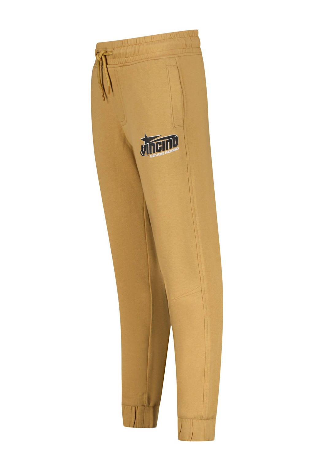 Vingino relaxed joggingbroek Santo met logo geelzand