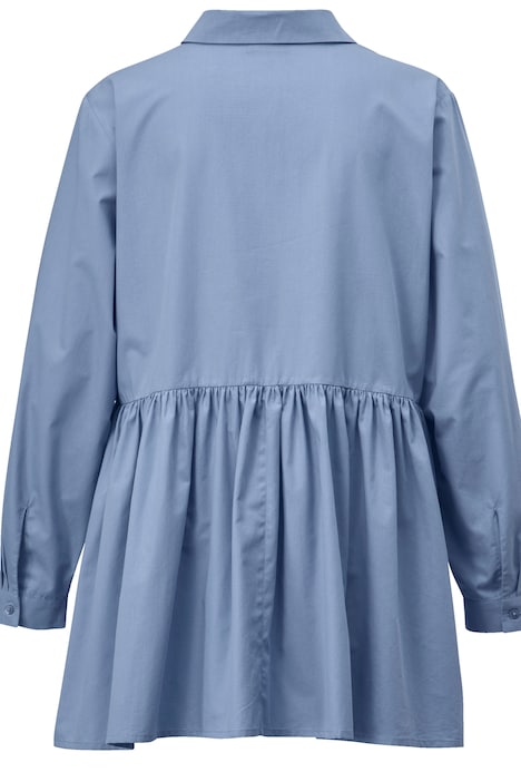 Longbluse, breiter Volant, Langarm