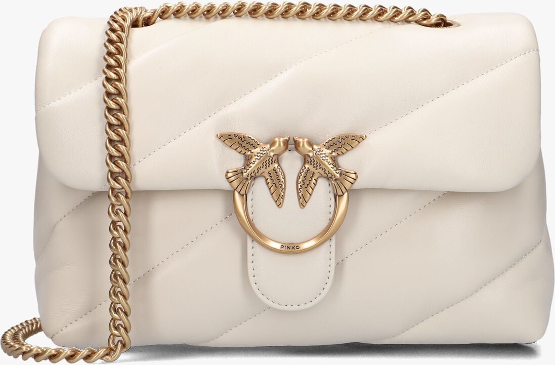 witte pinko schoudertas love puff classic