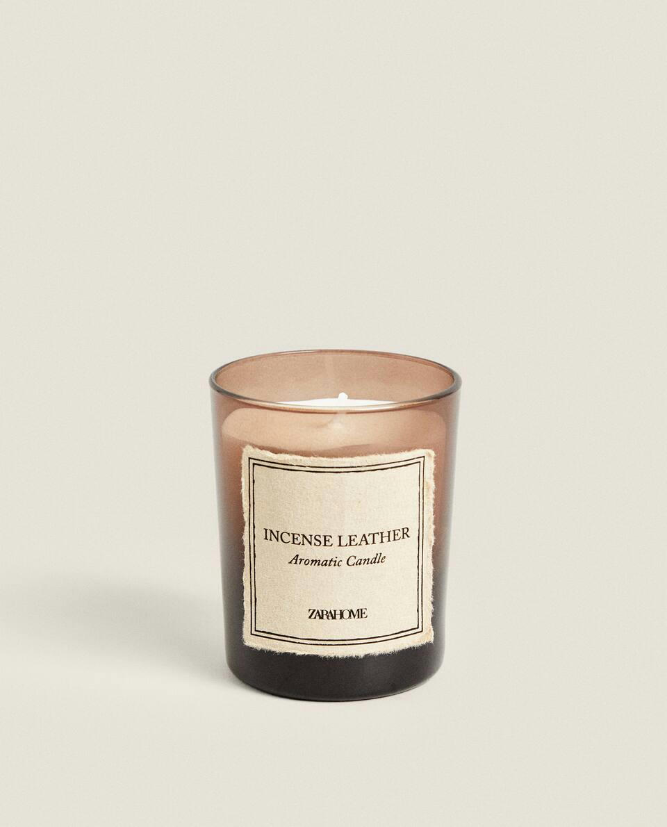 VELAS AROMÁTICAS DE COURO COM INCENSO