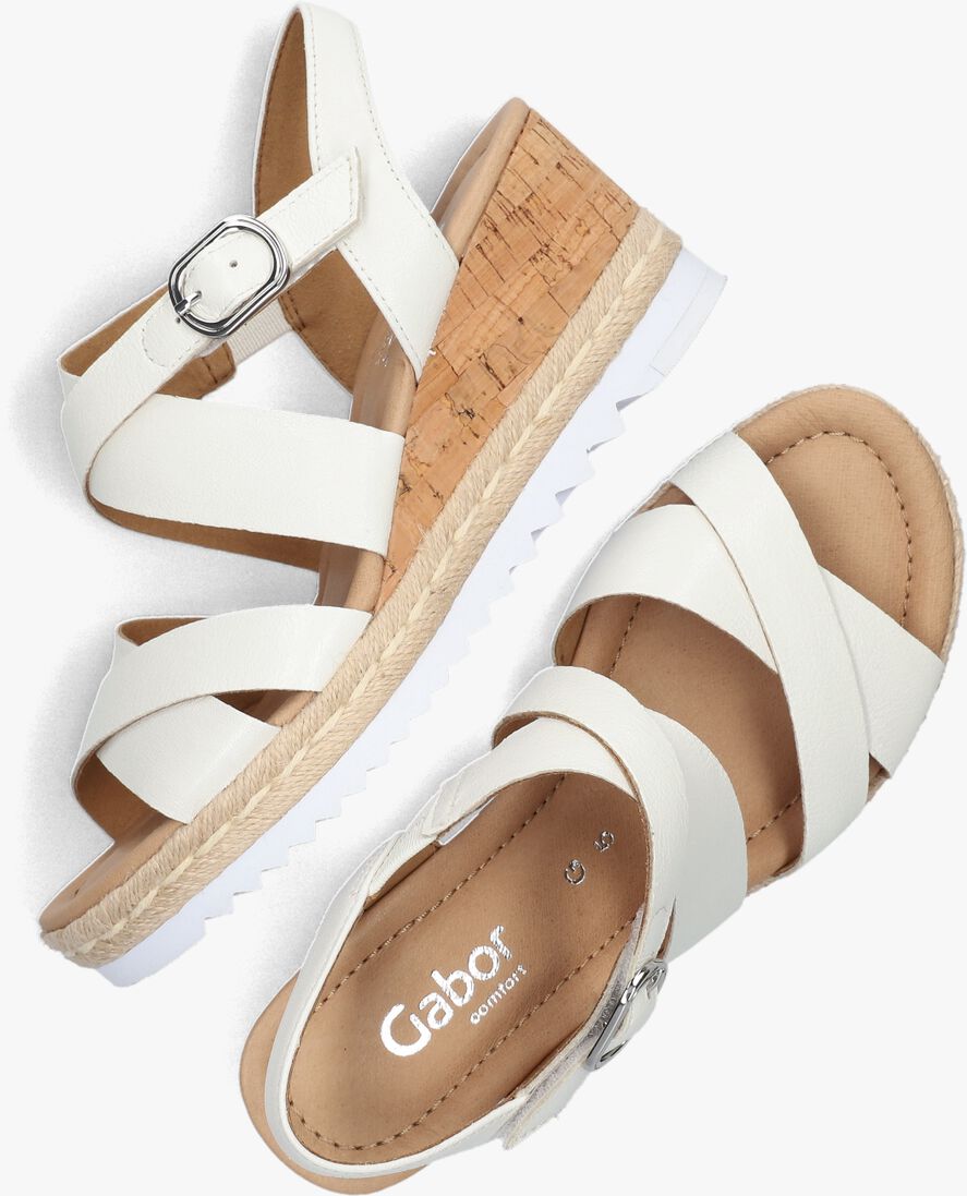 witte gabor sandalen met hak 832