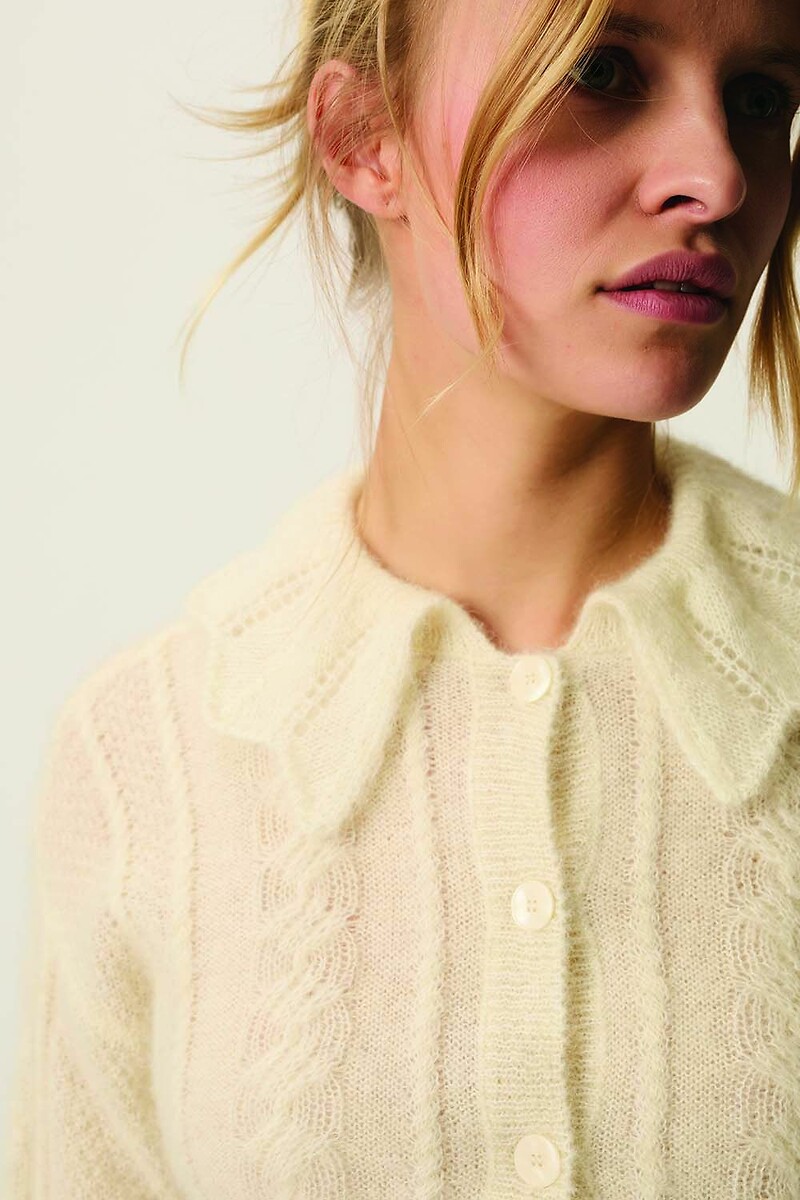DES PETITS HAUTS<br>Colete com gola Claudine, CAPUCINE