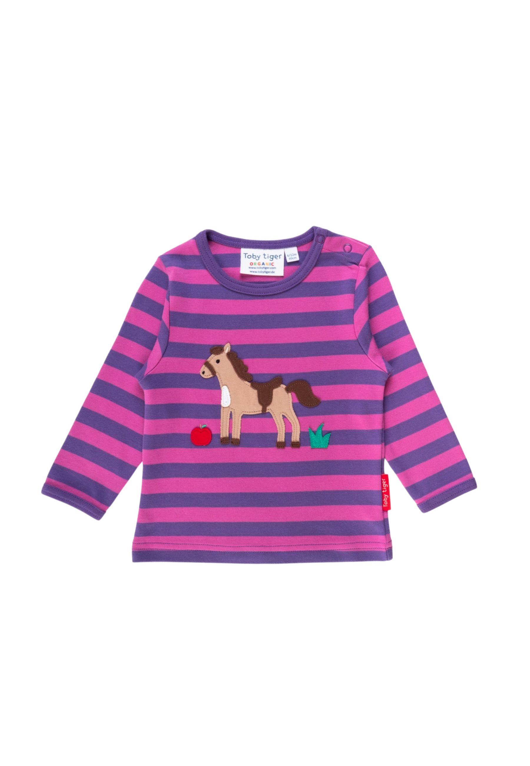 Toby Tiger Langarmshirt mit Pferde Applikationen