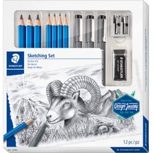 Kit de dessin Sketching Design Journey, 12 pièces