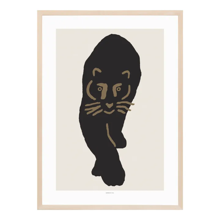 Warmgreytail Affiche Black leopard | Noir