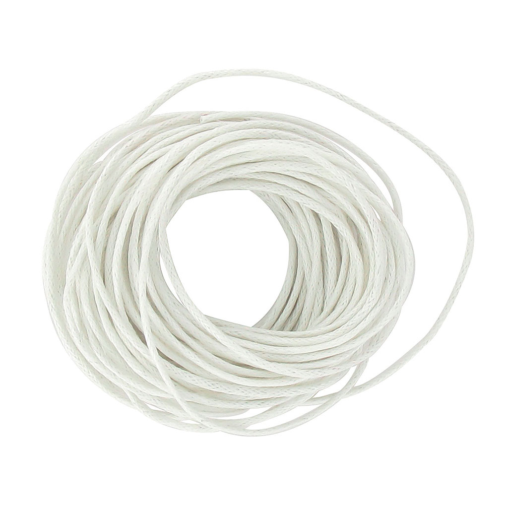 Coton ciré blanc 1mm