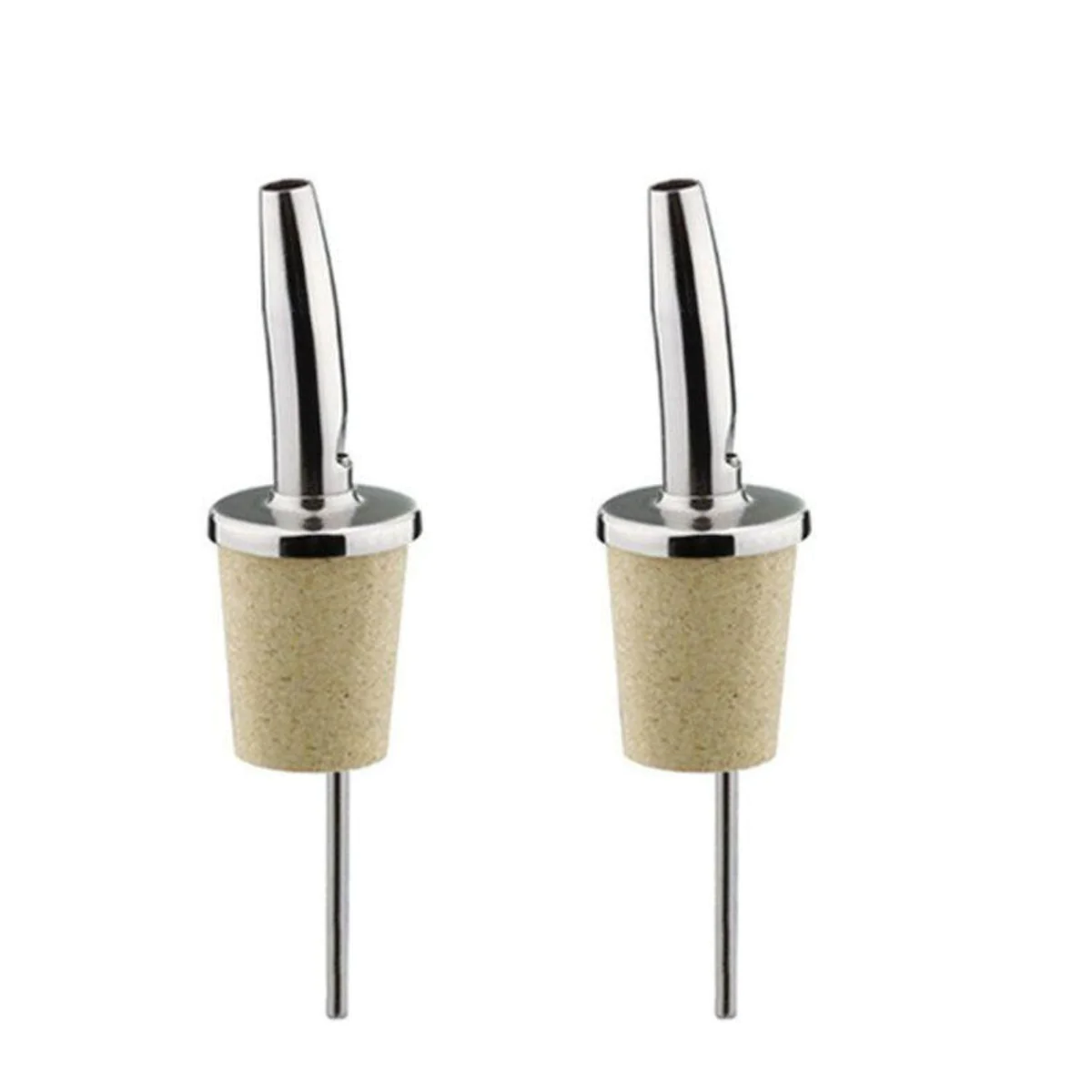 2 bouchons verseurs en inox et liège Chevalier diffusion
