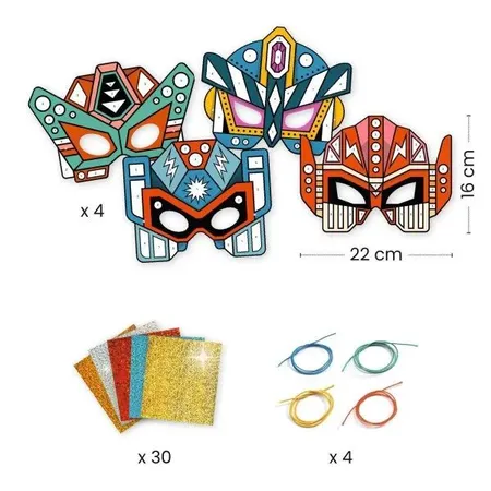 Djeco DIY: Masken Super-Roboter