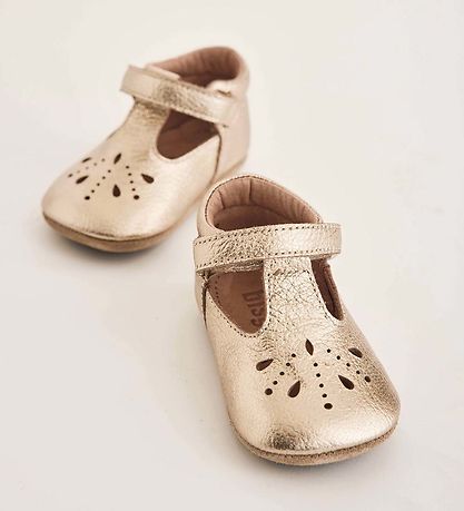 Bisgaard Ballerina Hjemmesko - Guld m. M?nster