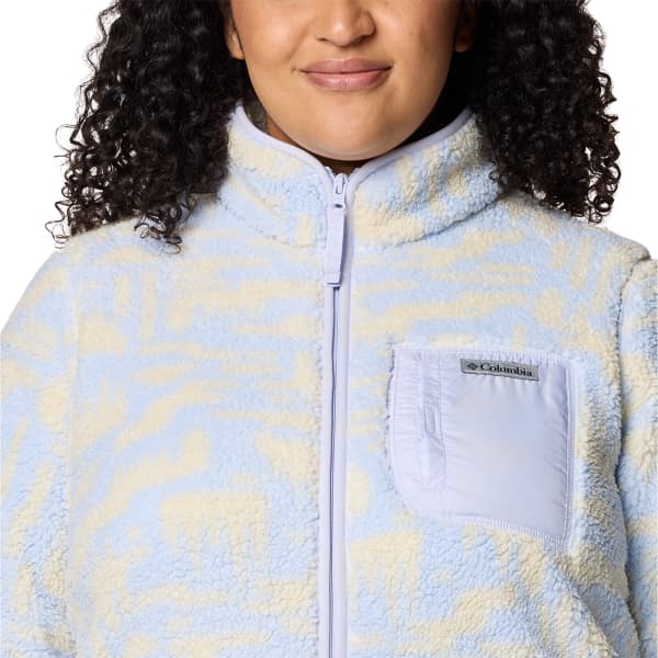 Veste polaire COLUMBIA WEST BEND PRINT FULL ZIP II W SNOWDRIFT HIGHLAND TONAL