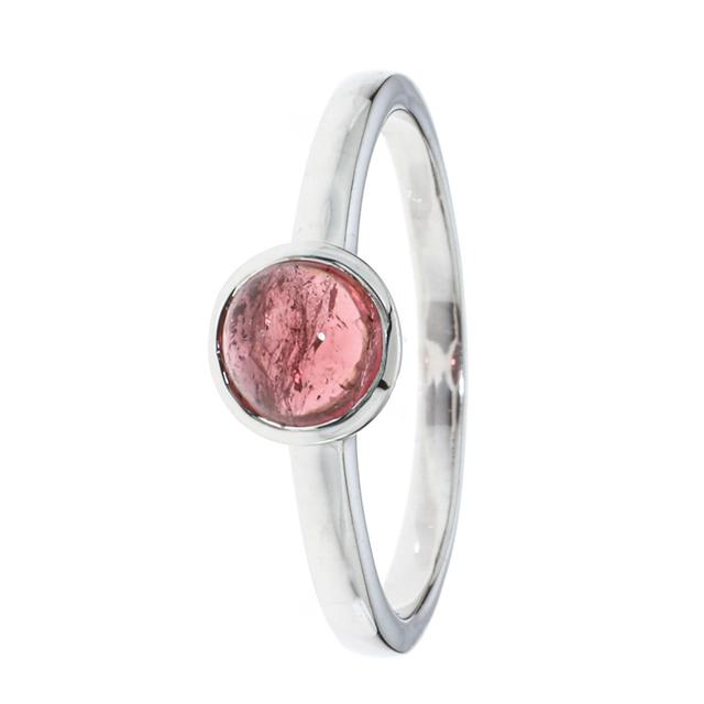 Schutz-Ring, Turmalin-Cabochon, Silber 925 poliert