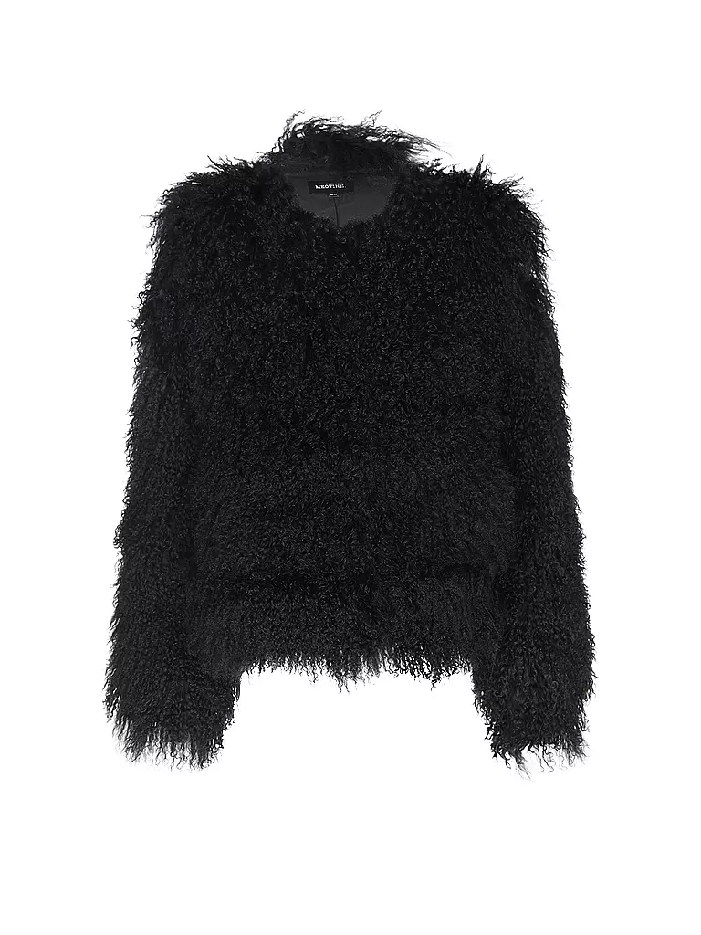 MEOTINE Felljacke schwarz