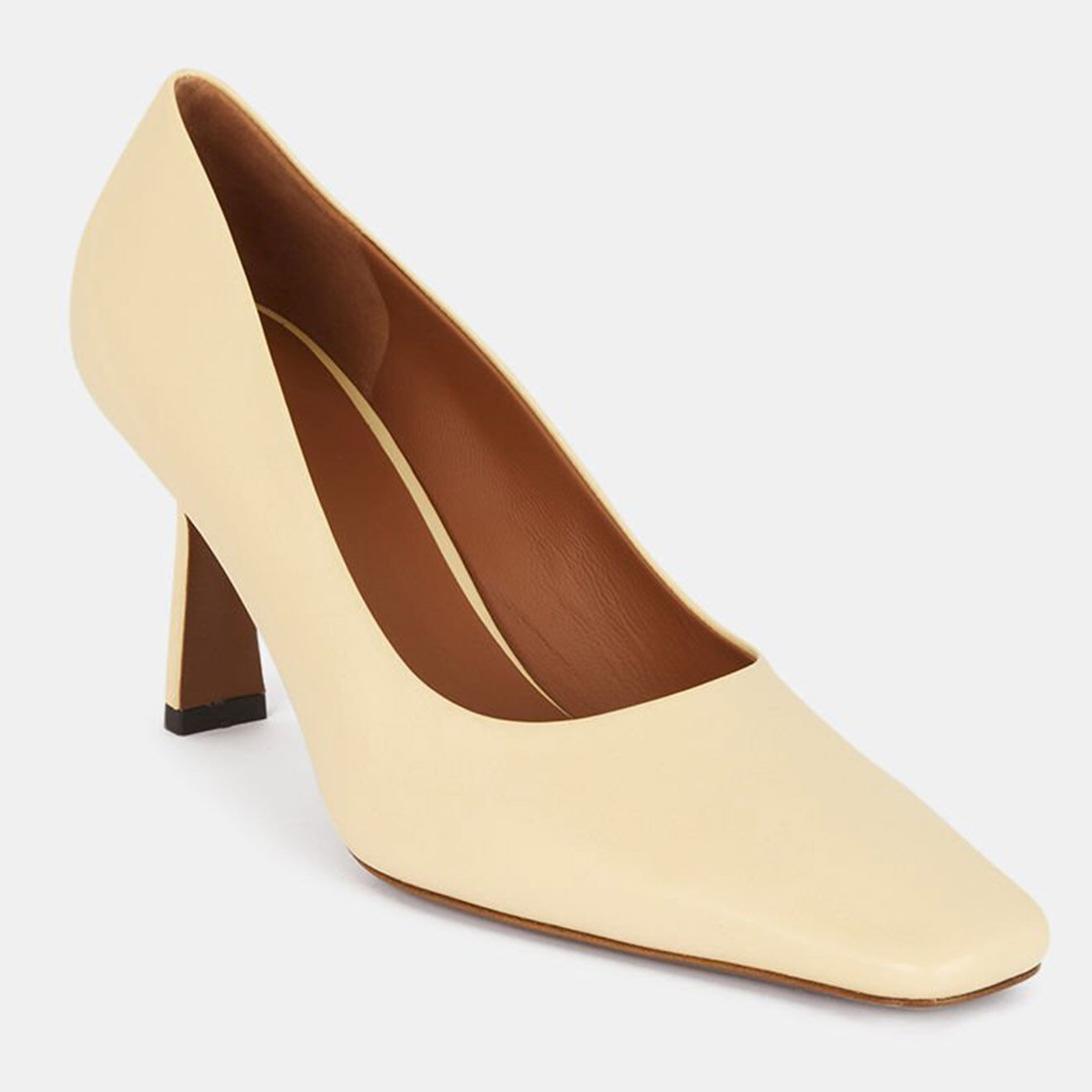 Neous Escarpins en Cuir jaune pâle - Talon 7.5 cm