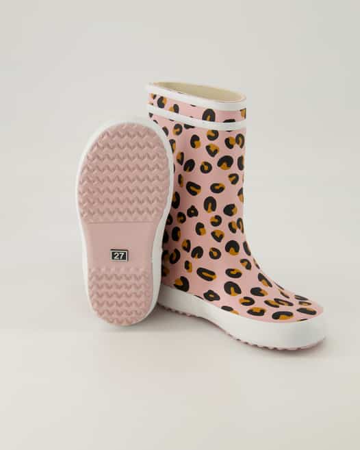 Aigle Lolly Pop Play Leopard Gummistiefel in Rosa