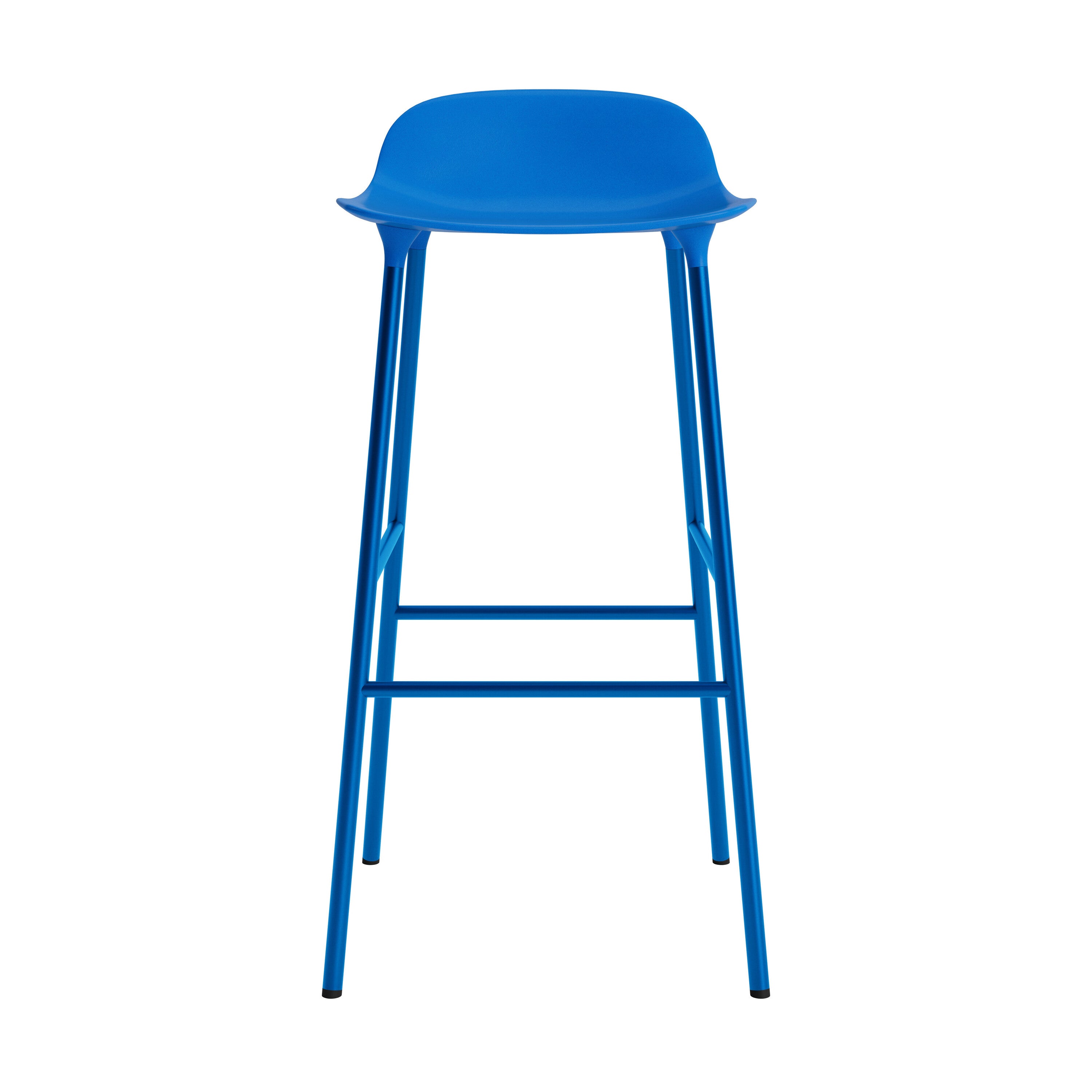 Normann Copenhagen Form Barkruk Low 75 cm - Staal - Bright Blue