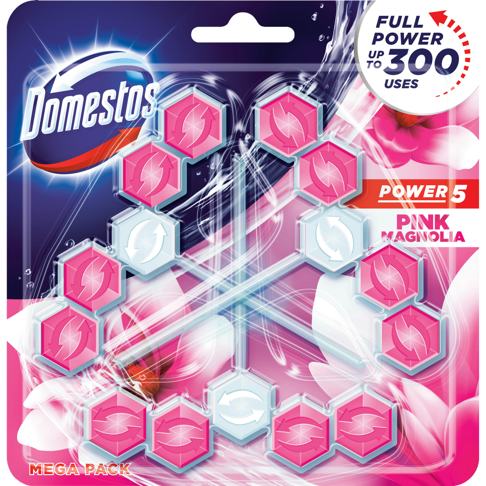 Domestos WC-Stein Magnolie 3 x 55 g