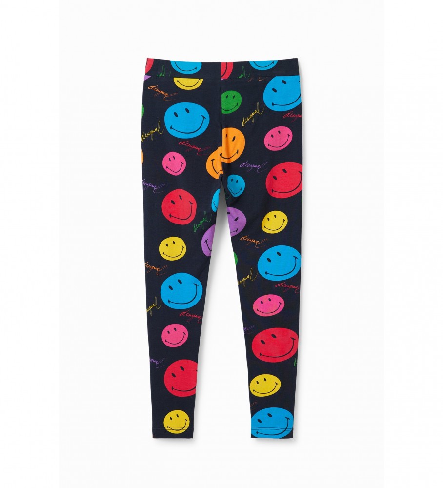 Calça legging preta Desigual Angel Smiley