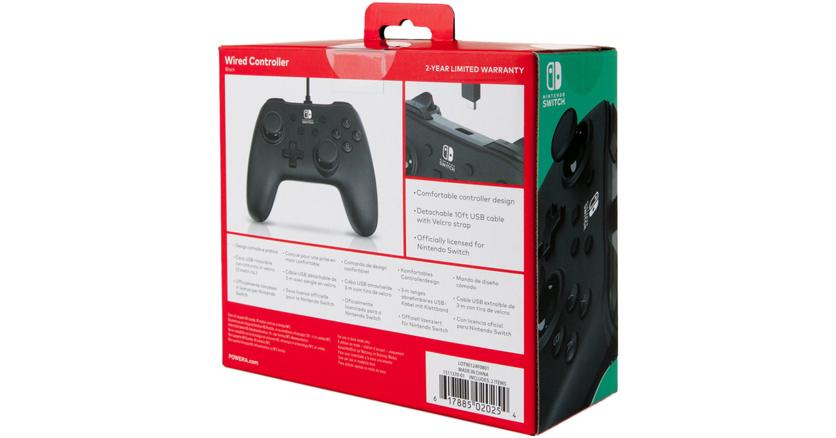 PowerASwitch Wired Controller Black  (Zwart)