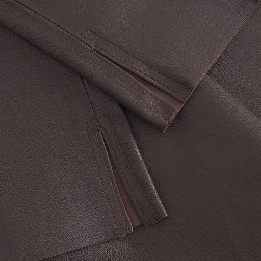 Depeche Aya Leather Leggings, Chocolate, 40