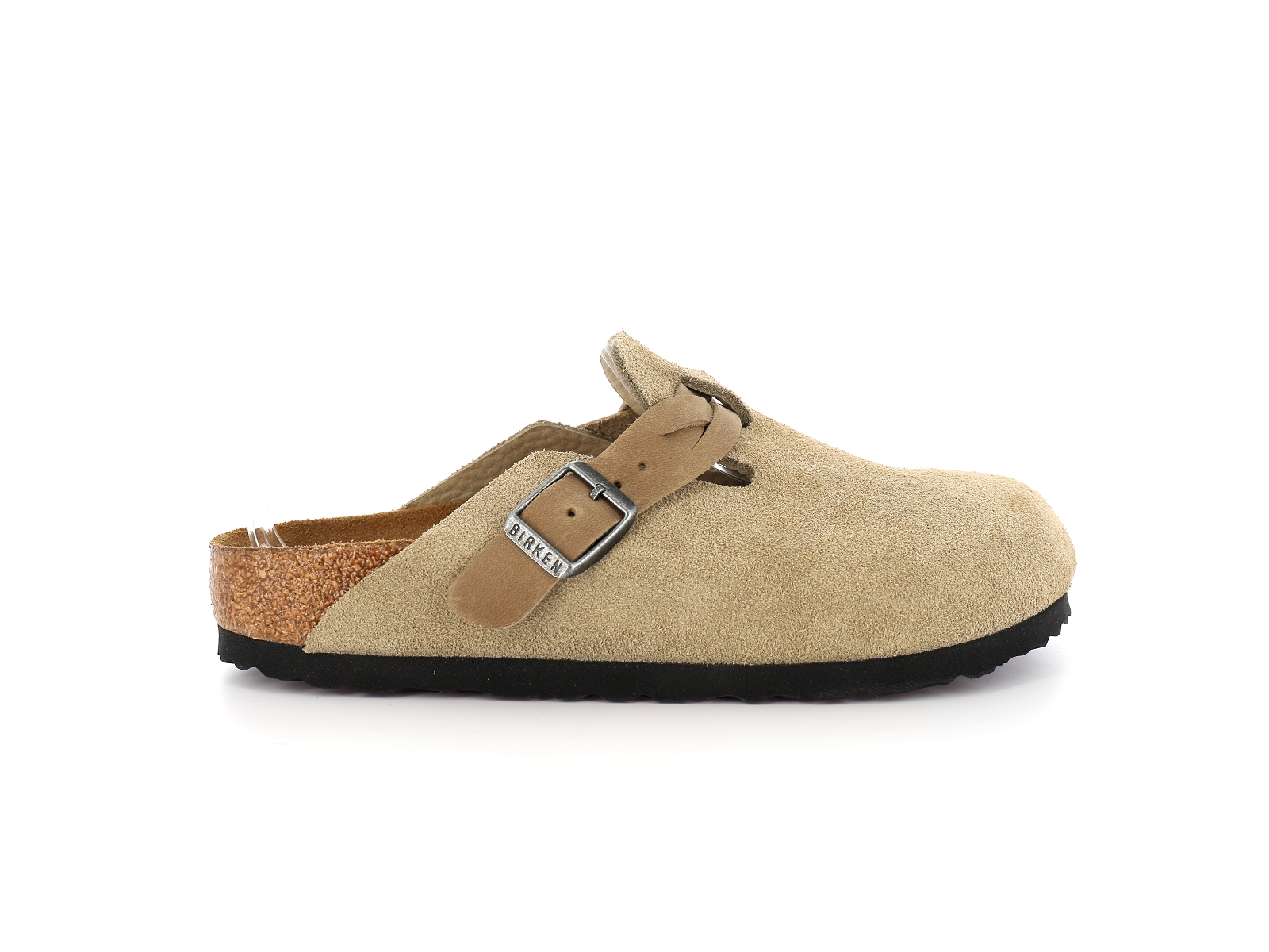 Birkenstock-BOSTON LEVE Nubuck Taupe