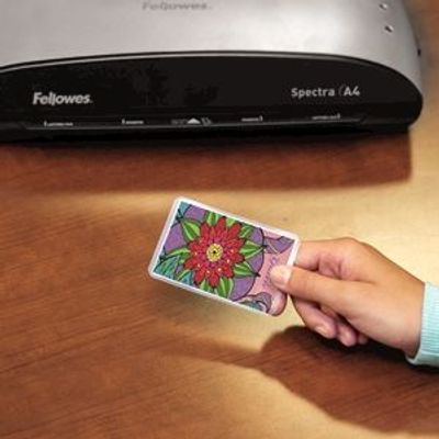 Fellowes - 100 pochettes de plastification (54 x 86 mm) - 125 microns - brillantes