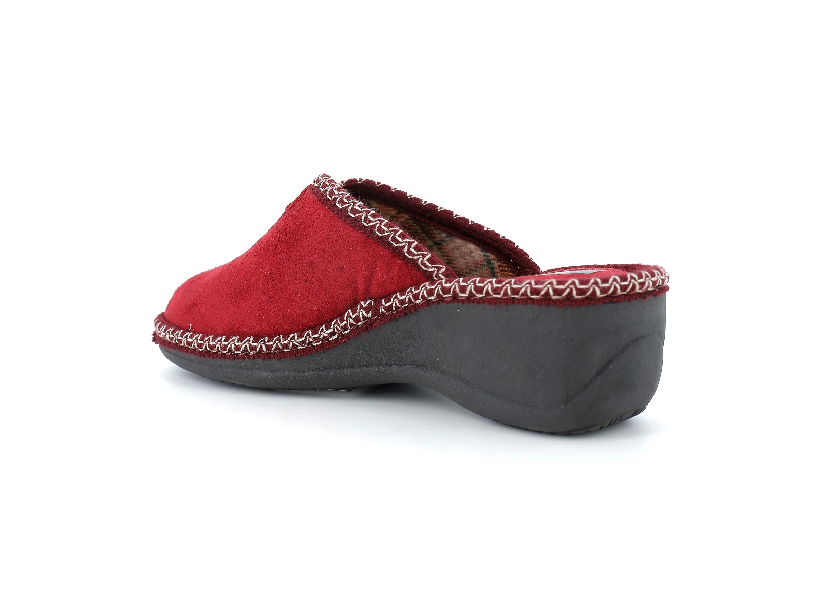 S brand-ASHLEY 3 Textile Noir Bordeaux