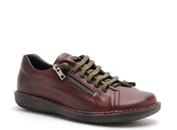 Chacal boots bottine plates femme 6002 bordeaux