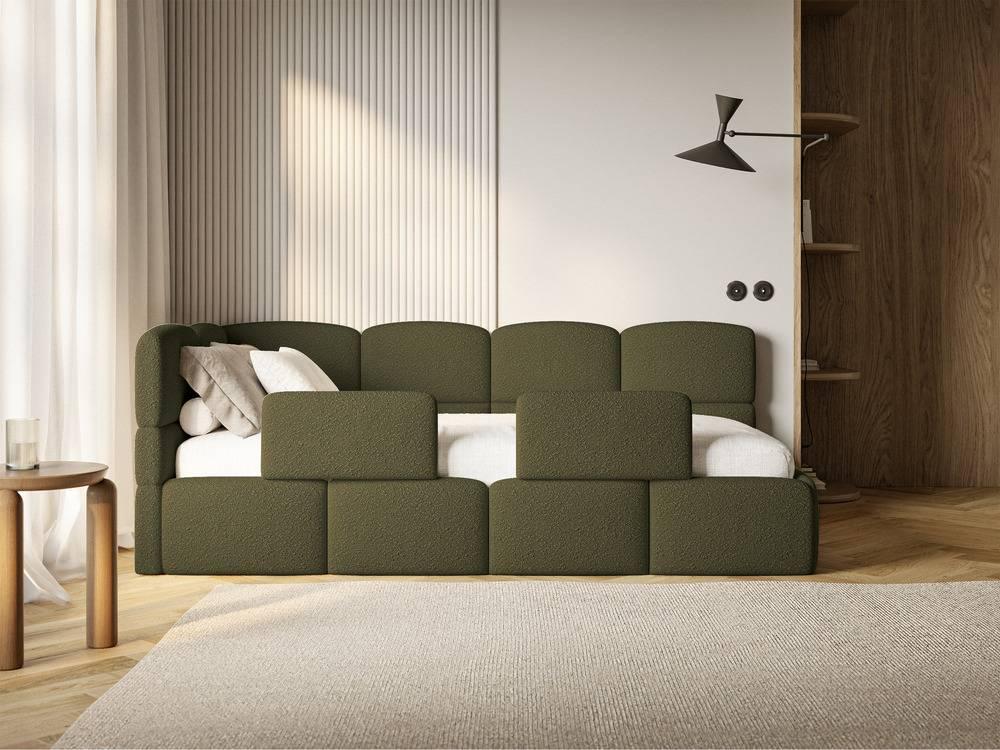 NADUVI Collection Jeugdbed incl matras Chloe links bouclé 90x200 met